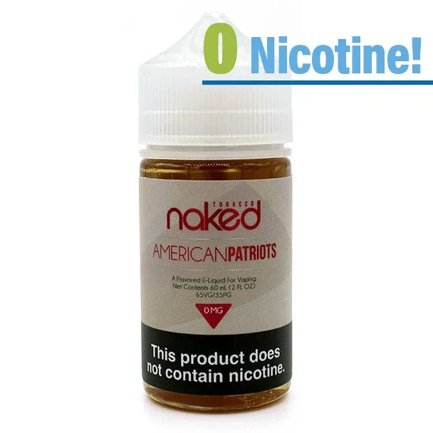American Patriots - 0mg - Naked 100 Tobacco - 60mL