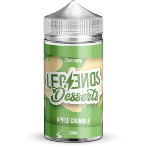 APPLE CRUMBLE (DESSERTS) 200ML E LIQUID BY LEGENDS PGVG 30/70