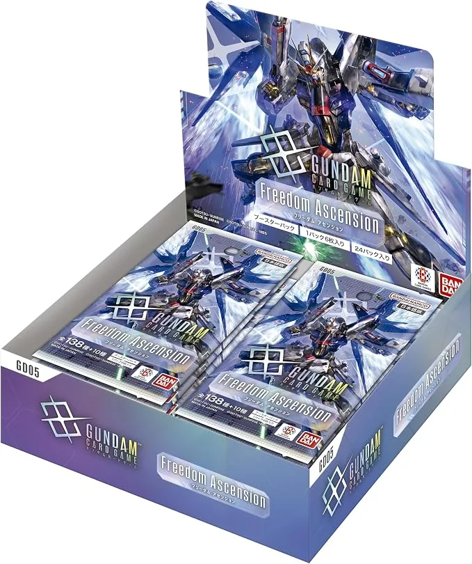 BANDAI Gundam Card Game Booster GD05 Freedom Ascension 24-Pack Box