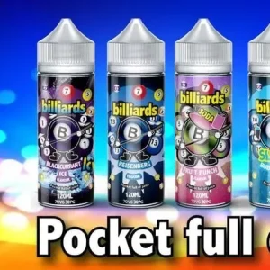 Billiards Vape Range 0mg 120ml Shortfill E-Liquid
