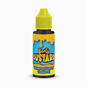 BLUERASPBERRY CUSTARD 100ML E LIQUID BERTS CUSTARD BY KINGSTON PGVG 30/70