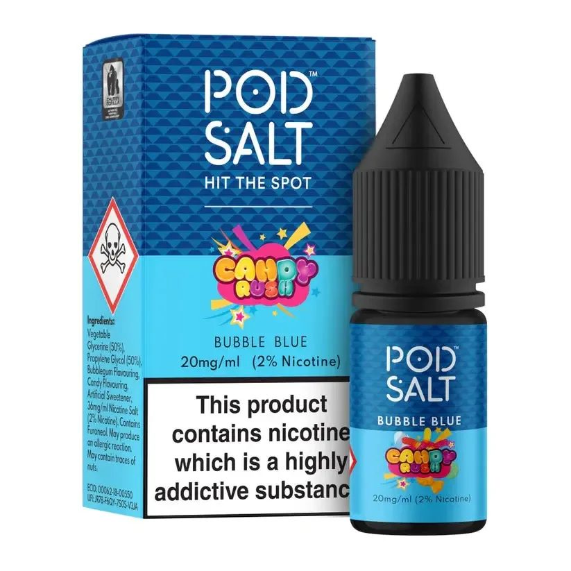 Bubble Blue Nic Salt by Pod Salt Fusion