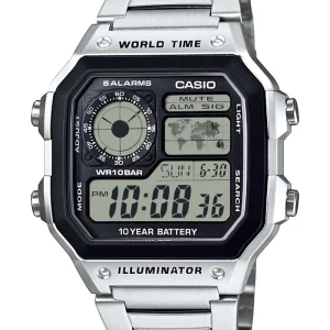 Casio Collection AE-1200WHD-1AJF Mens Silver Wristwatch Domestic Genuine