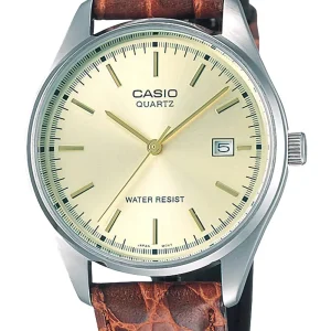 Casio Men's Watch Collection MTP-1175E-9AJH Brown Leather Strap
