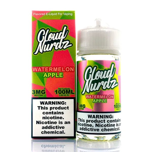 Cloud Nurdz Eliquid 100mL – Watermelon Apple –