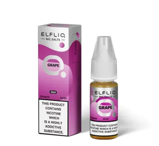 ELFLIQ ELF BAR Grape 10ml Nic Salts E-liquids -£15.89