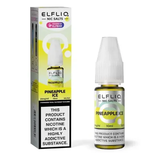 ELFLIQ ELF BAR Pineapple Ice 10ml Nic Salts E-liquids -£15.89
