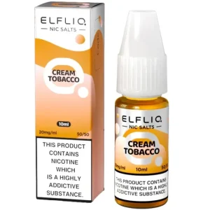 ELFLIQ ELF BAR Snoow Tobacco (Cream Tobacco) 10ml Nic Salts E-liquids -£15.89