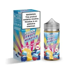 Frozen Fruit Jam Monster Blue Raspberry Lemon Chilled Vape e-Liquid 100mL
