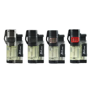 Jetline Diego Triple Flame Pocket Lighter w/ Punch Cutter