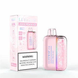 Juicy Peach Ice - Luffbar Cue 60k Disposable Vape