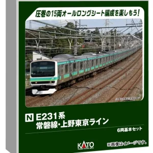 KATO N Gauge E231 Series 6-Car Train Set Joban Line Ueno Tokyo Model 10-2028