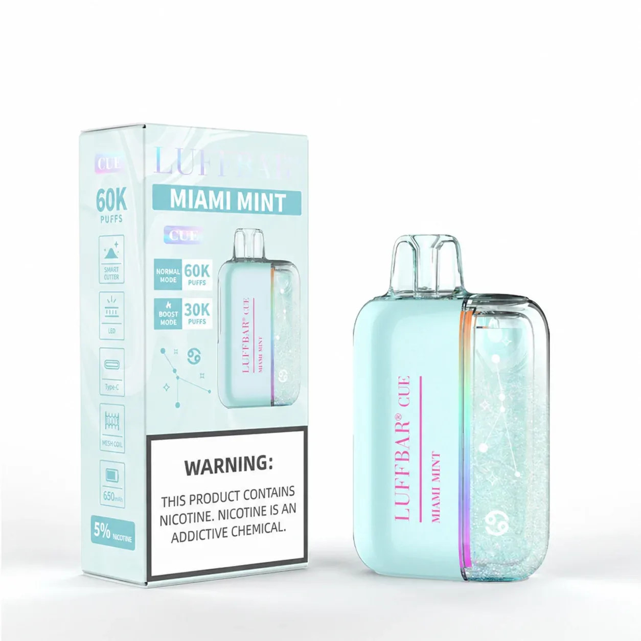 Miami Mint - Luffbar Cue 60k Disposable Vape