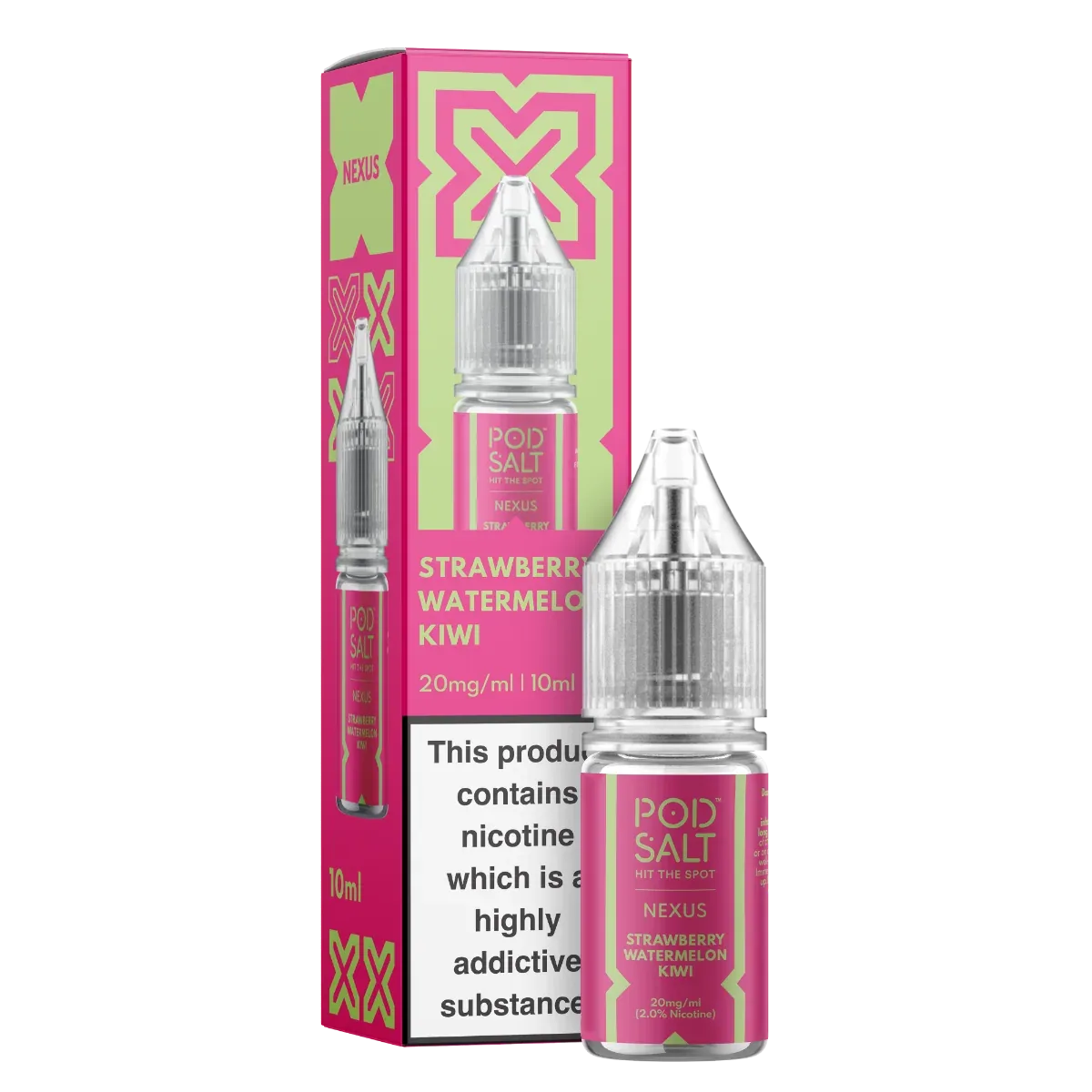 Nexus Strawberry Watermelon Kiwi 10ml Nicotine Salt E-Liquid
