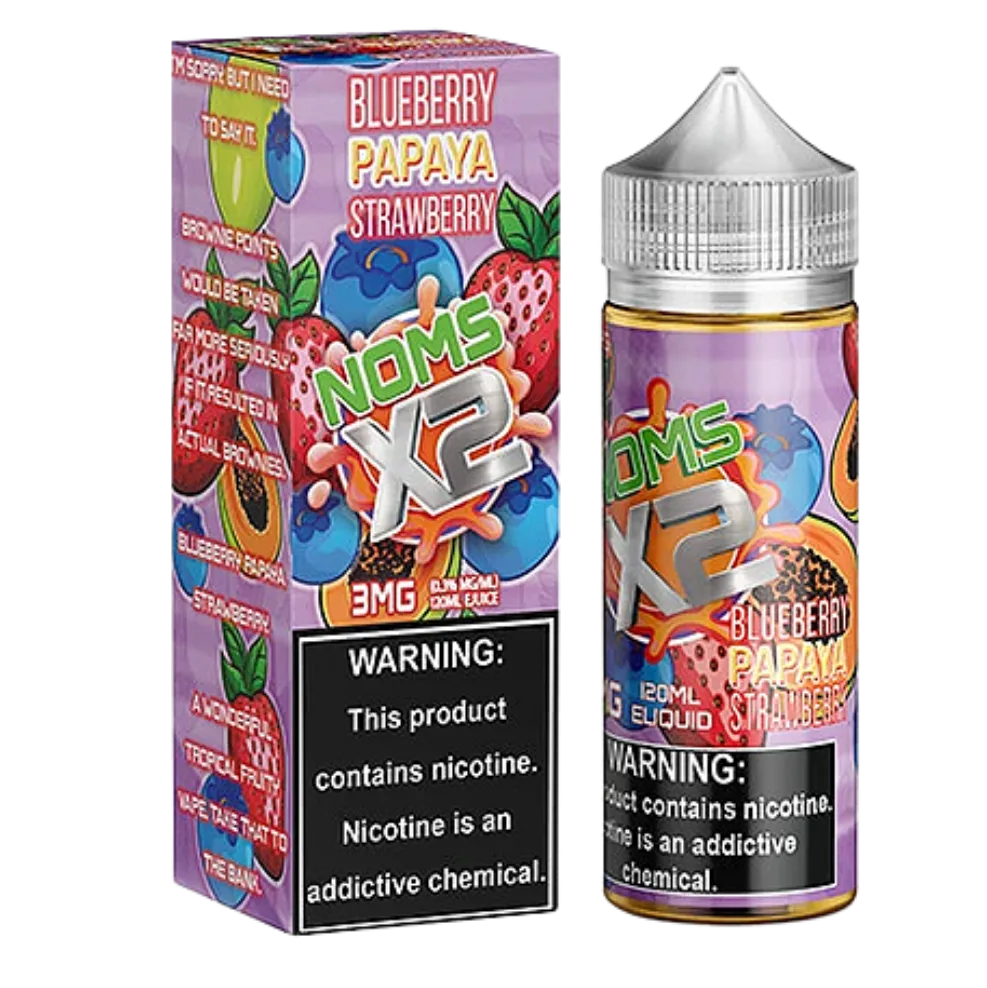 Noms X2 120mL – Blueberry Papaya Strawberry –