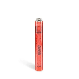 Ooze Slim Clear Red Transparent Cartridge Battery