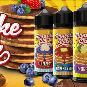 Pancake Stack Vape E-Liquid 70/30 VG/PG – Sweet Breakfast Pancake Flavour Vape Juice