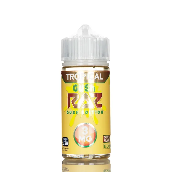 Pod Juice X RAZ E-Liquid – Tropical Gush – 100mL - Image 2
