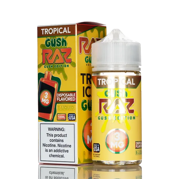 Pod Juice X RAZ E-Liquid – Tropical Gush – 100mL