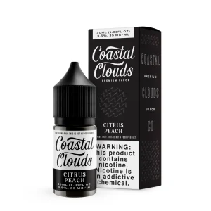 Coastal Clouds Citrus Peach 30ml Nic Salt Vape Juice - 50MG