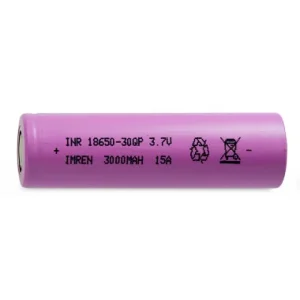 18650 - 3000 MAH - 15A - 3.7Av | 30QP | Flat Top