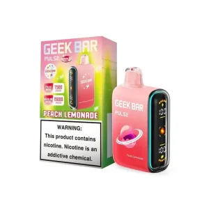 Geek Bar Pulse 15000 Disposable Vape (5%, 15000 Puffs) - Thermal Edition Peach Lemonade - $17.88