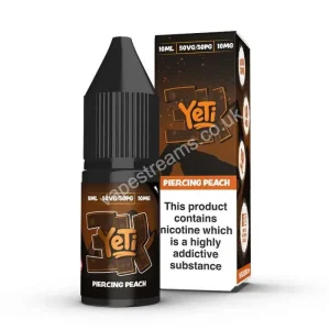Yeti 3K Piercing Peach Nic Salt E-Liquid