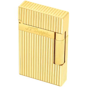 S.T. Dupont Ligne 2 Lighter – Vertical Guilloche Gold