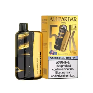 Sour Blueberry B-Pop - Alibarbar Swirl 50k Disposable Vape