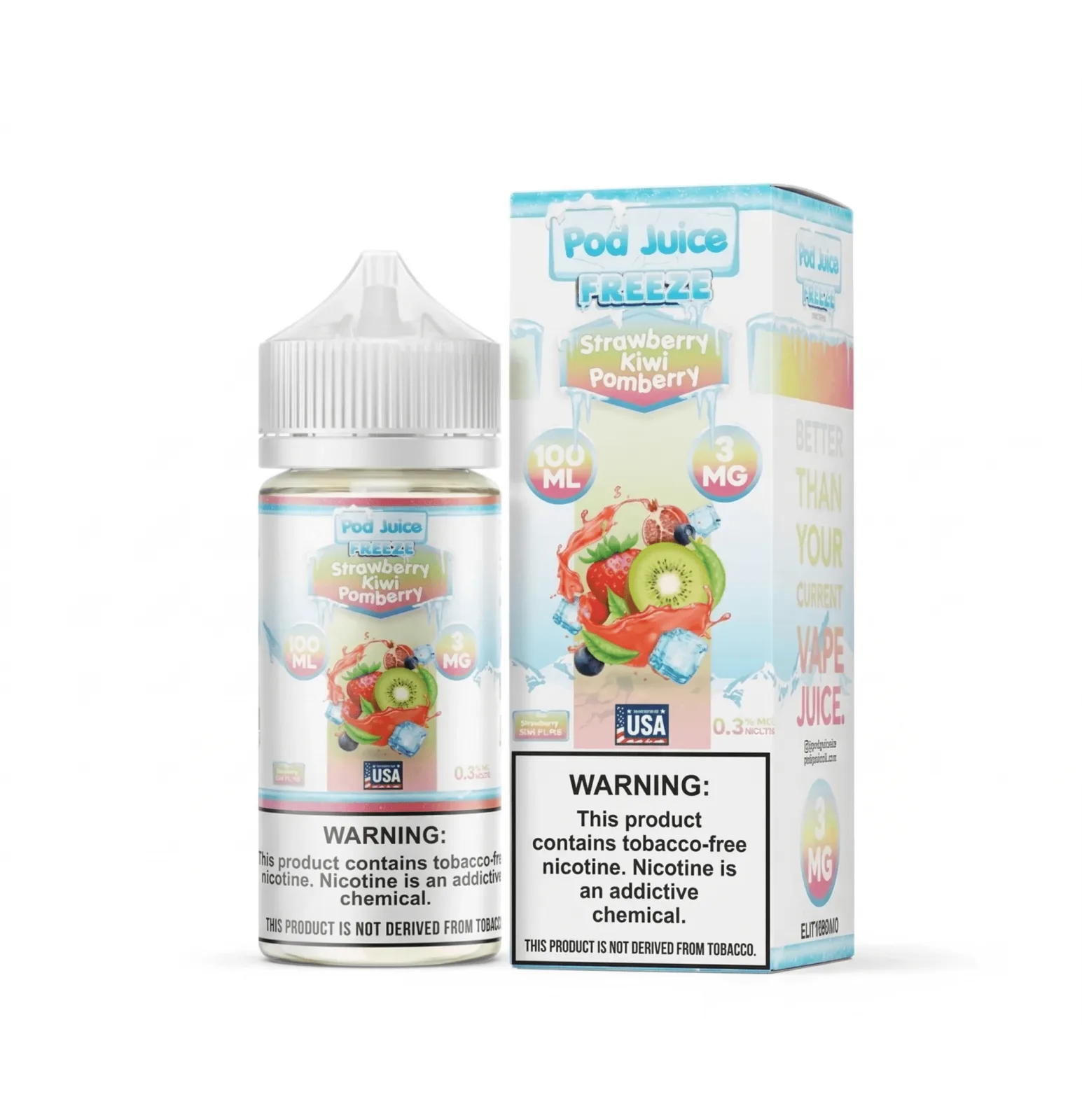 Strawberry Kiwi Pomberry Freeze Pod Juice 100mL