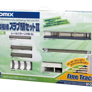 Tomytec Tomix N Gauge Slab Station Set Model 91075 Double Track Rail Set