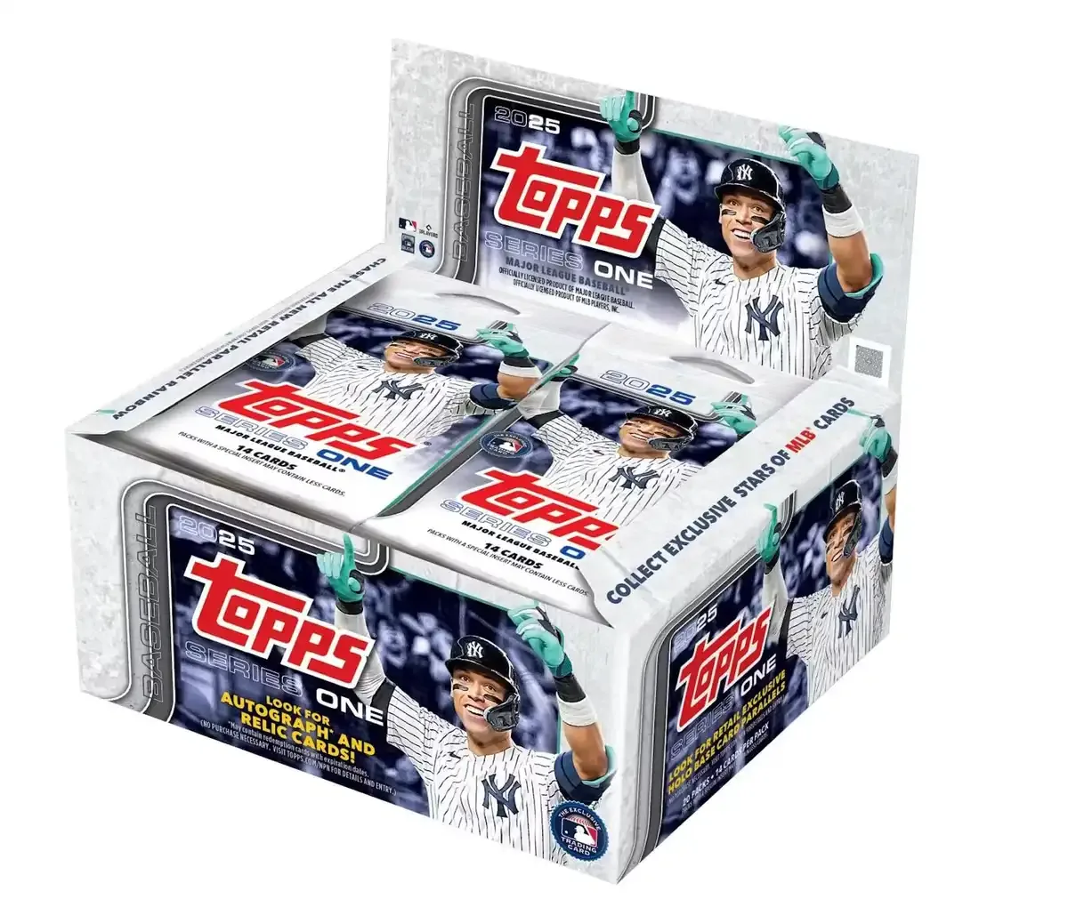 Topps 2025 Series 1 MLB Baseball Trading Cards Box (20 Packs Retail Set )