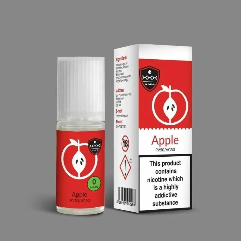XXX Premium Vape Oil E Liquid Vaping VP/PG 50/50 – 10 Bottles x 10ml