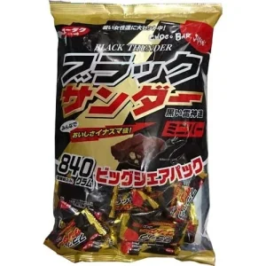 Yuraku Confectionery Black Thunder 840G Big Pack - Japanese Confectionery