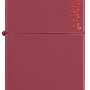 Zippo Lighter - Red Brick w/ Zippo Logo